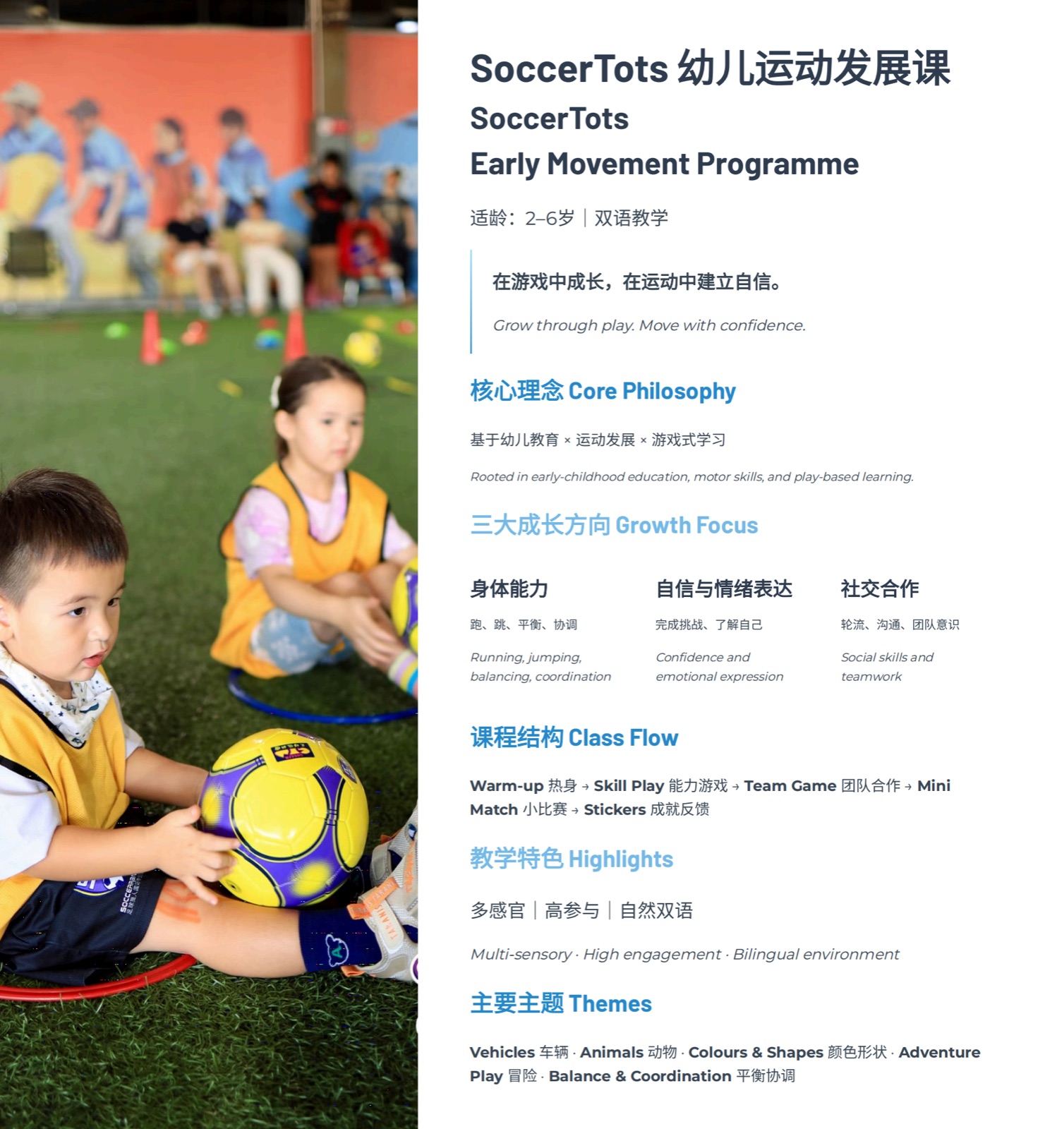 SoccerTots programme overview